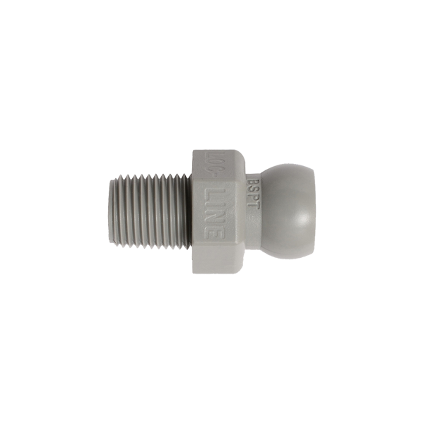 49437-G – 灰色 – 1/8寸 BSPT 接头 – 50只装