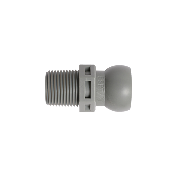 59876-G – 灰色 -3/8寸 BSPT 接头 – 50只装