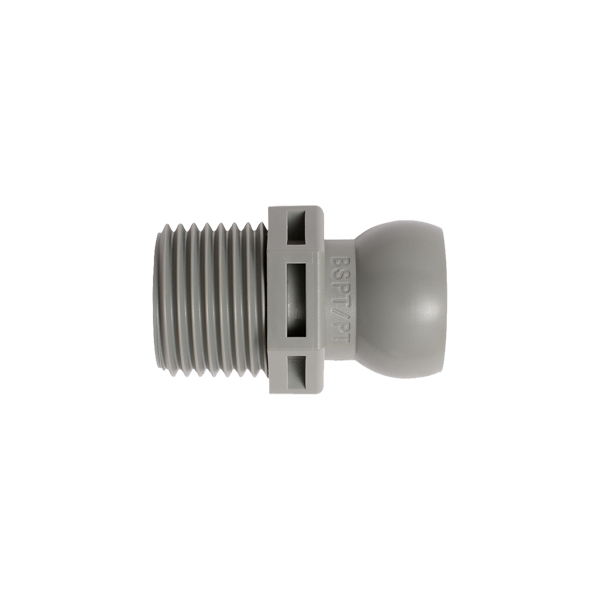59877-G – 灰色 -1/2寸BSPT 接头 – 50只装