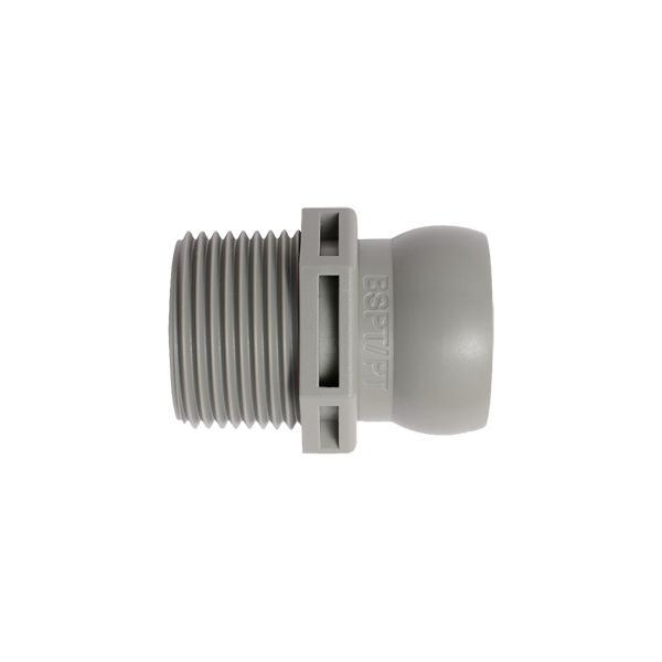 69549-G – 灰色 -3/4寸 BSPT 接头 – 50只装