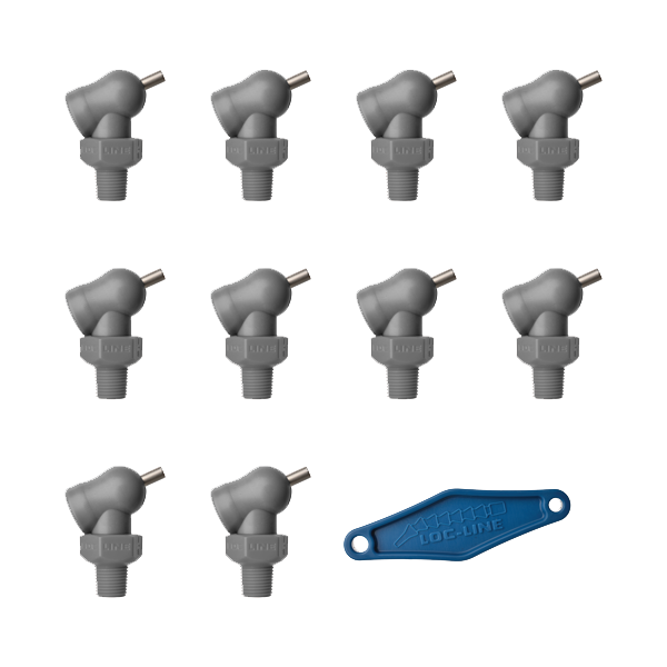 79053-G – HPT高压型 灰色 (XR型) 带调节扳机 喷嘴=.160X.25 螺纹=1/8寸 10只装