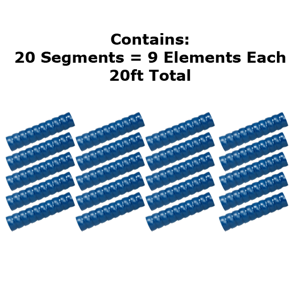 89220 – 2-1/2寸真空 软管 20个 (1英尺 节软管)